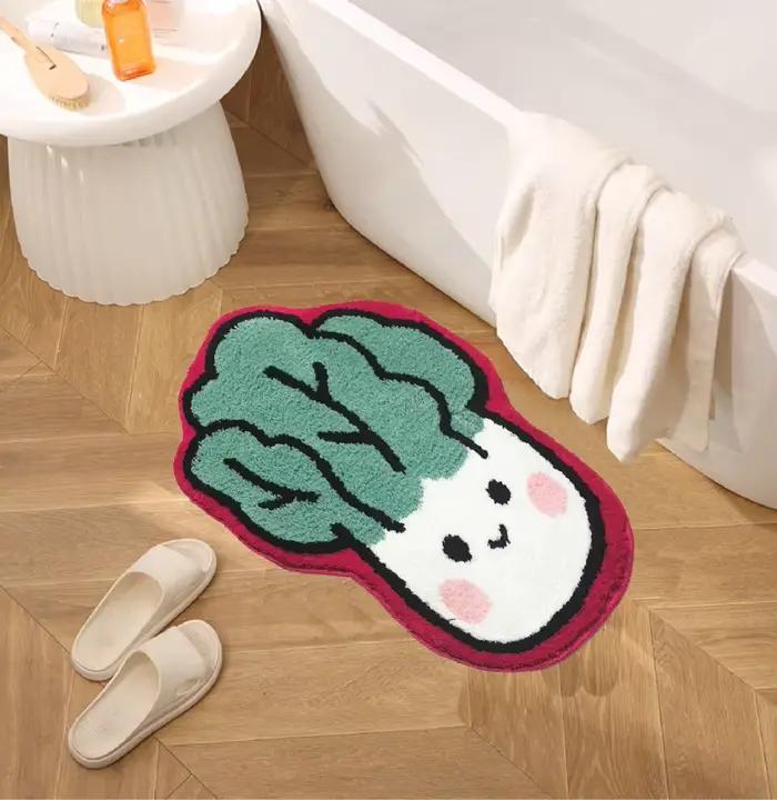 VIKAMA dessin animé saumon chambre chevet tapis décoratif