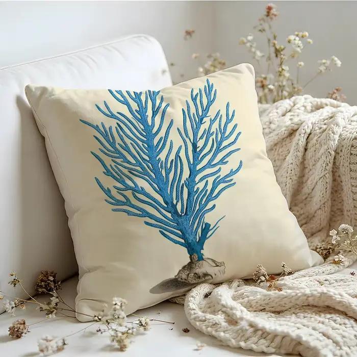 Housse de coussin en lin