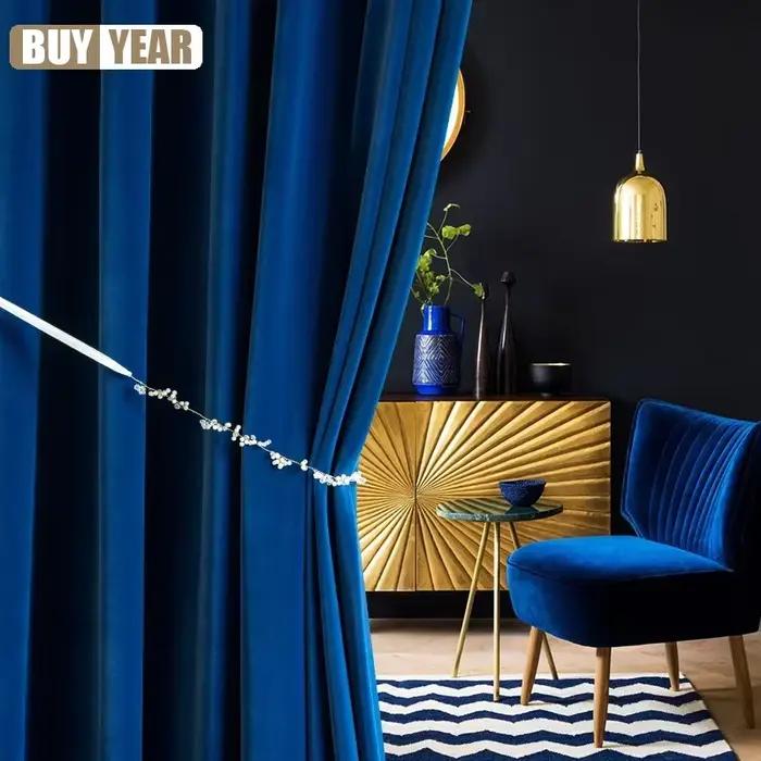 Rideaux européens occultants simples et modernes pour salon
