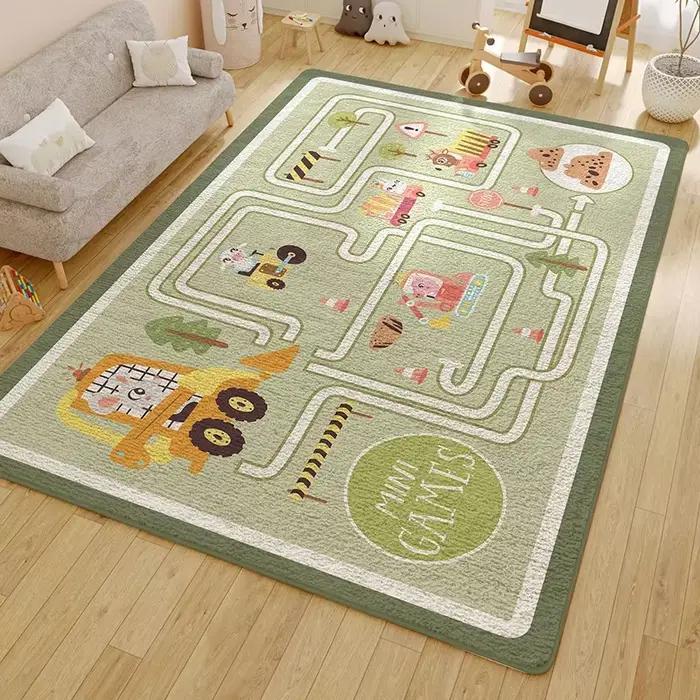 Tapis décoratif nordique pour chambre d'enfant