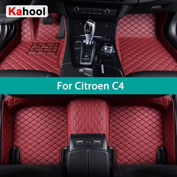 KAHOOL tapis de sol de voiture personnalisés pour Citroen C4 Auto tapis pied Coche accessoire