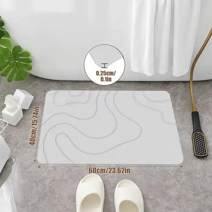Tapis de salle de bain Super absorbant et antidérapant