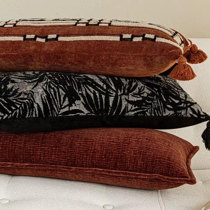 Housse de coussin lombaire ethnique marocaine 30x65cm