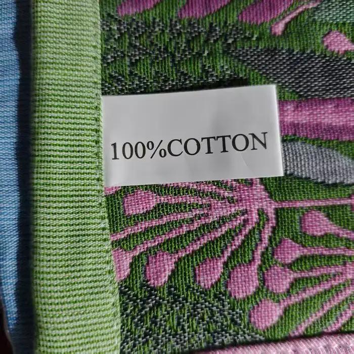 Serviettes de cuisine rétro en coton à motifs floraux