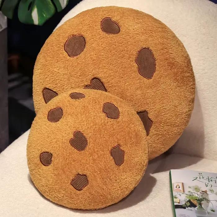 Coussin en peluche pour filles, jouet en peluche douce, coussin de canapé pour la maison, ornement créatif, biscuits au chocolat, meilleurs cadeaux pour filles