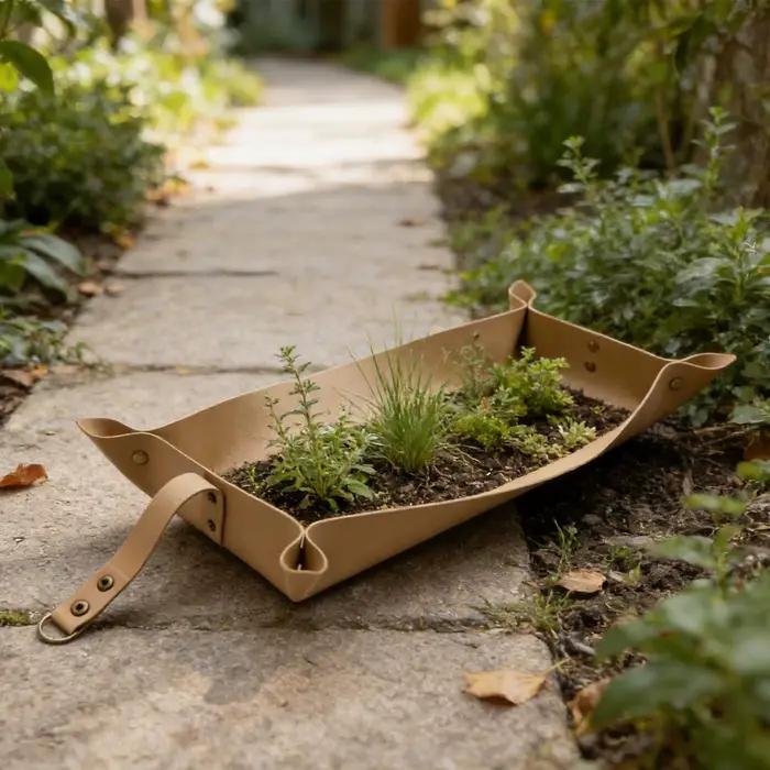 Tapis de repotage pour plantes, plateau de rempotage robuste et pliable, outils de jardinage manuels, plateau de jardinage intérieur/extérieur, tapis de jardinage