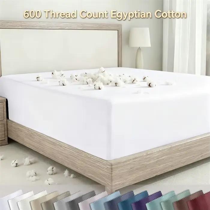 Drap-housse de luxe en coton égyptien doux