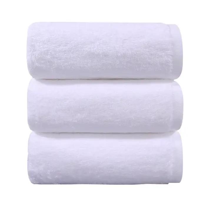 Ensemble de serviettes de bain en coton bio blanc