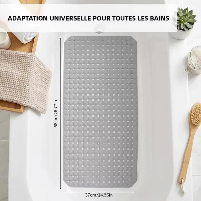 Tapis de bain antidérapant doux et lavable en machine