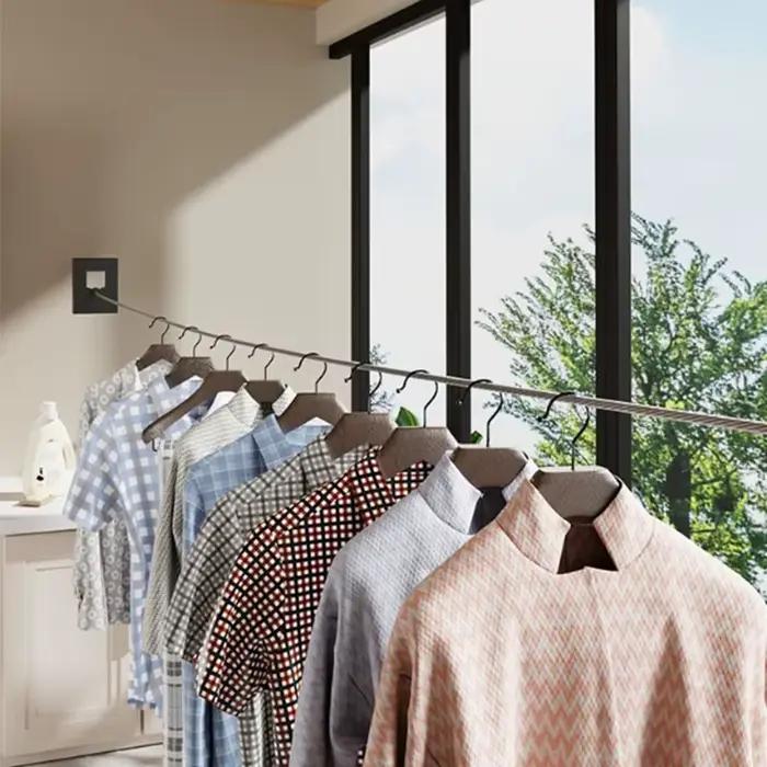 Corde à linge Invisible d'intérieur sans perforation