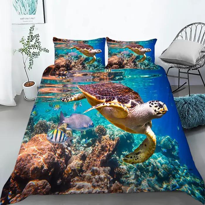 Housse de couette tortue de mer
