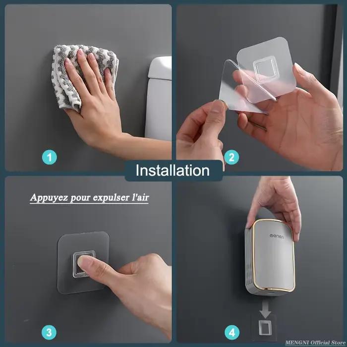 Brosse de toilette de luxe salle de bain montage mural outil de nettoyage à vidange rapide