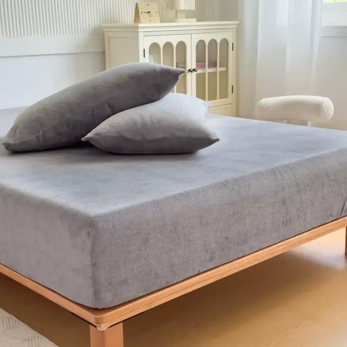 Drap-housse de lit en flanelle ultra douce