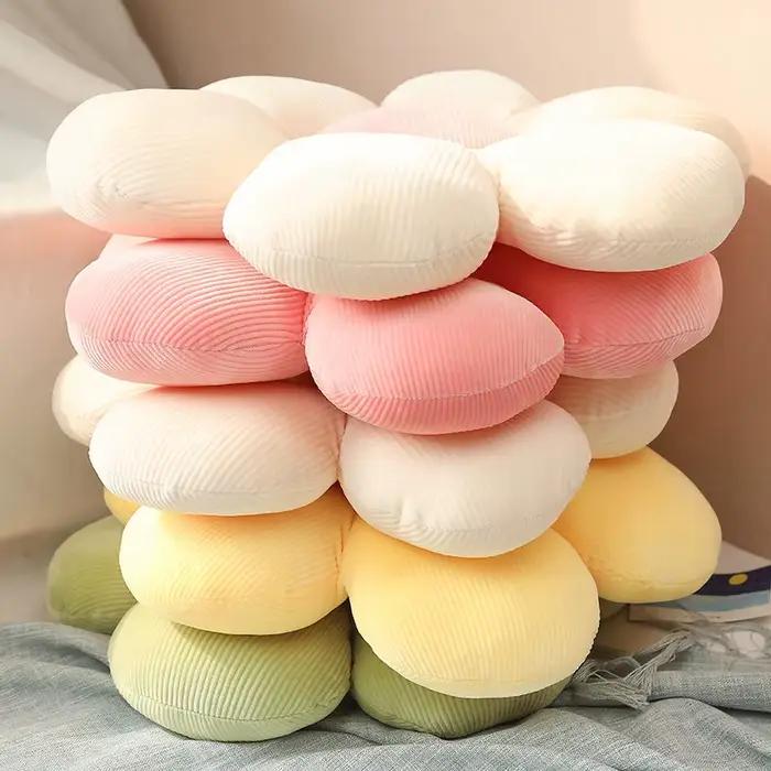 6 Styles d'oreillers de tournesol, petites coussins de marguerite, pétales de fleurs, cadeaux d'anniversaire mignons, décorations pour la maison, chambre à coucher, fournitures de bureau, 40cm