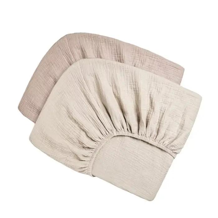 U13F 2PCS / Set Baby Fitted Sheet Garçons Filles berce