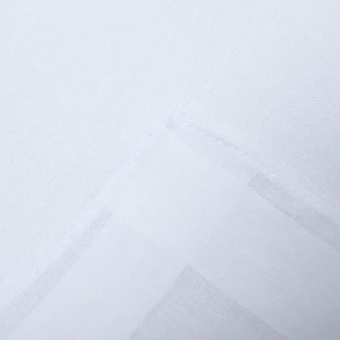 Serviettes carrées en coton blanc 40x40cm