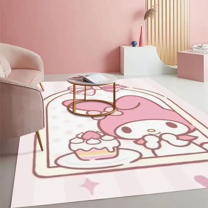 Tapis de sol antidérapant Sanrio My Melody à imprimé fraises