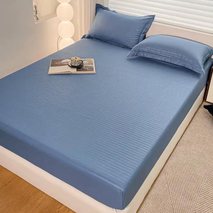 Drap-housse moderne gaufré avec bande élastique