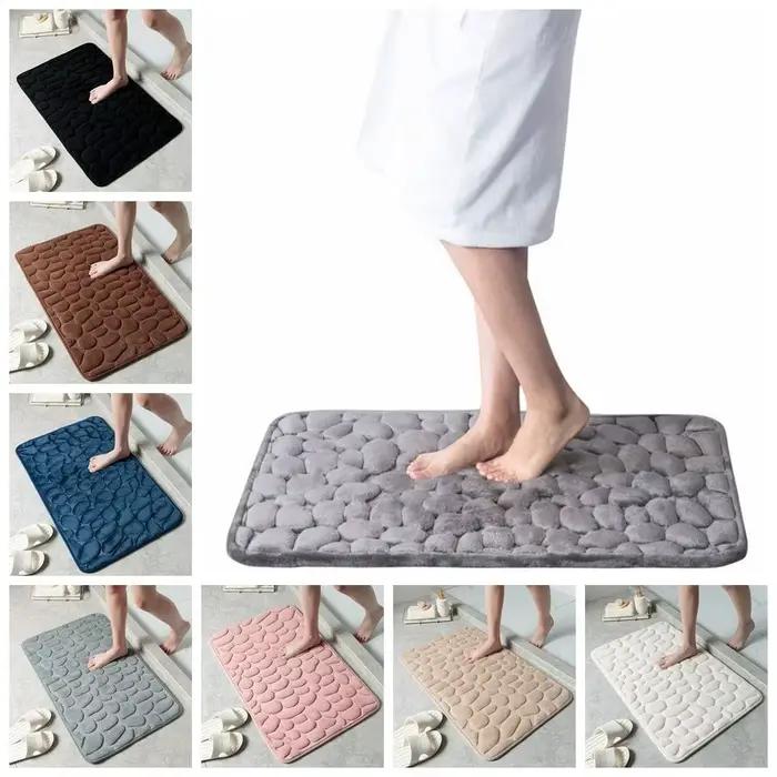 Tapis de bain en relief pavé pour la maison