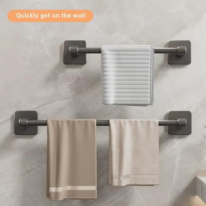 Barre porte-serviettes murale robuste de 30-50 cm pour salle de bain