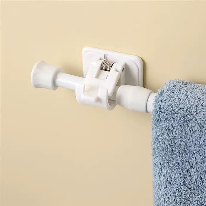 Tringle à rideau en métal extensible à ressort