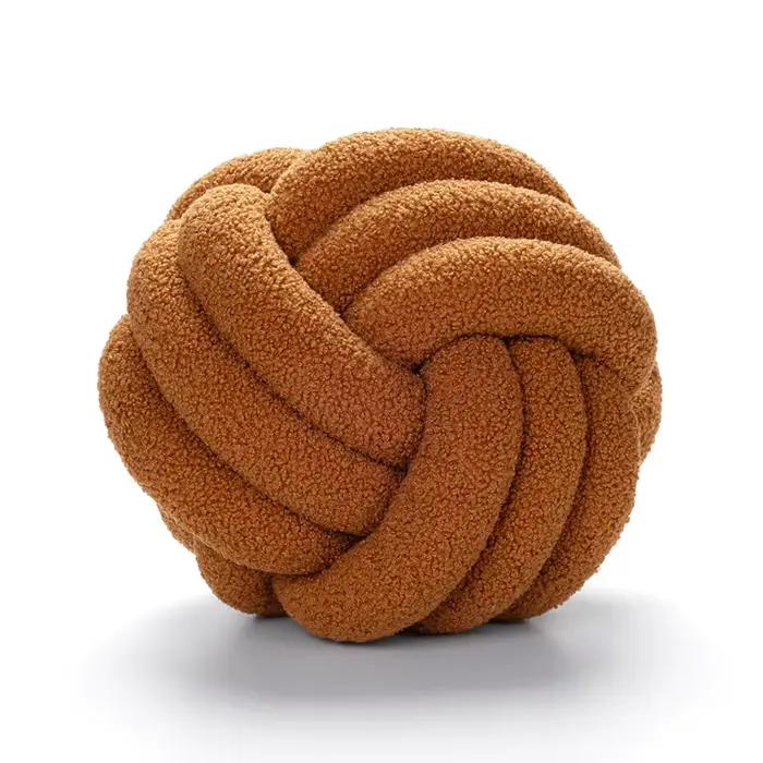 Heart de boule de nœud doux en peluche noué