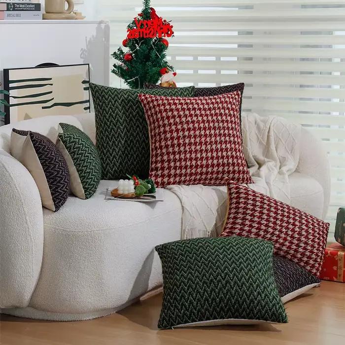 Juste de coussin géométrique rétro