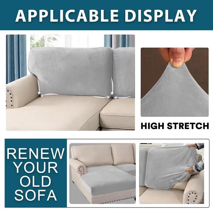 Housses de coussin de canapé en velours pour salon
