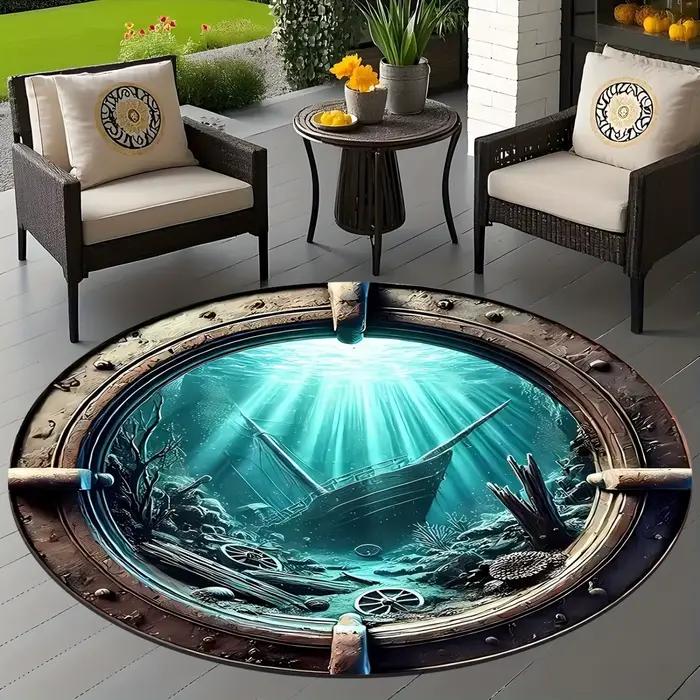 Tapis ronds imprimés Stargate Voyage Interstellaire 2D