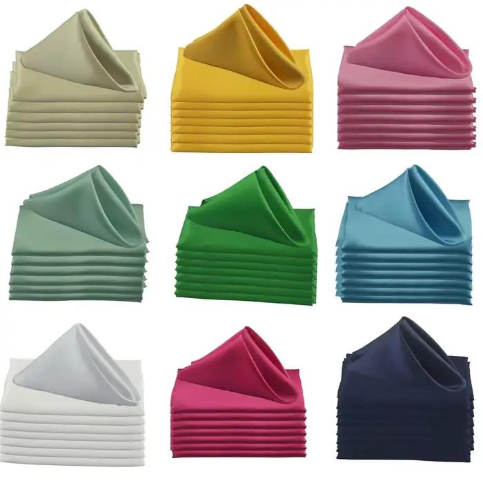 Serviettes en Satin 45x45cm pour décoration de Table de mariage