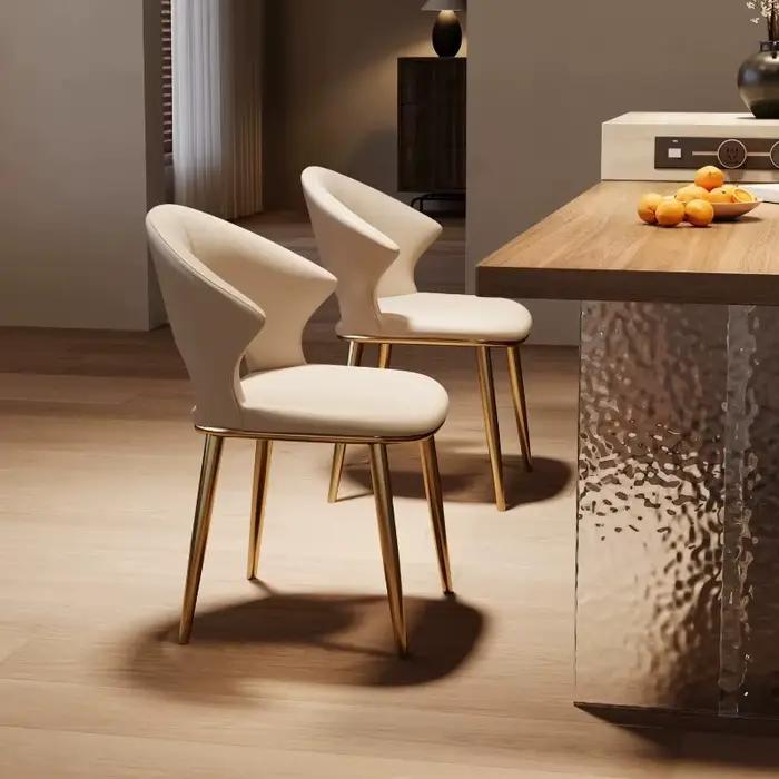 Chaises de salle à manger de luxe confortables de style nordique