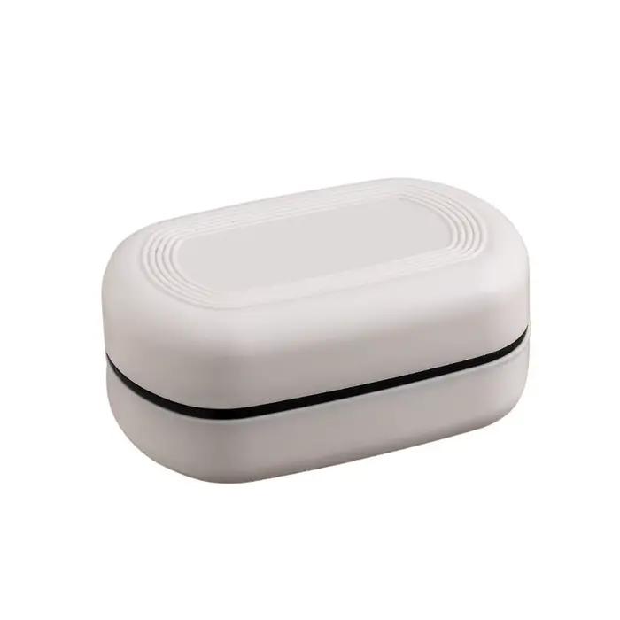 Porte-savon de salle de bain, boîte à savon réutilisable avec couvercle, double couche de drainage, accessoires de salle de bain