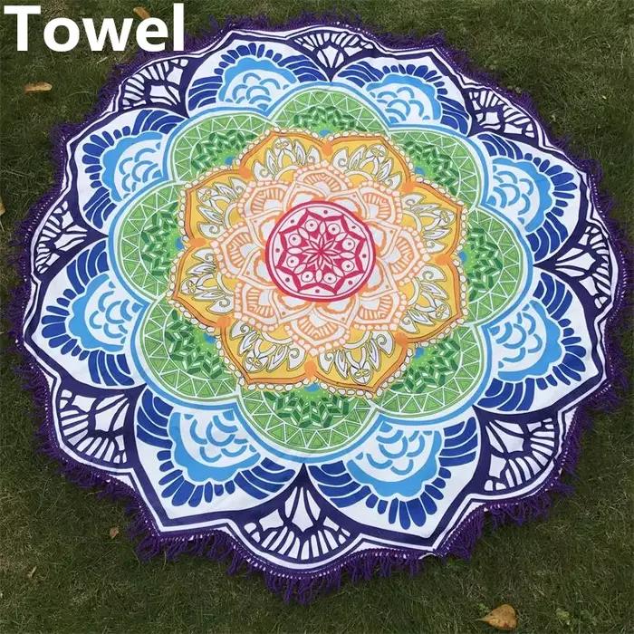 Serviette de plage en microfibre à franges
