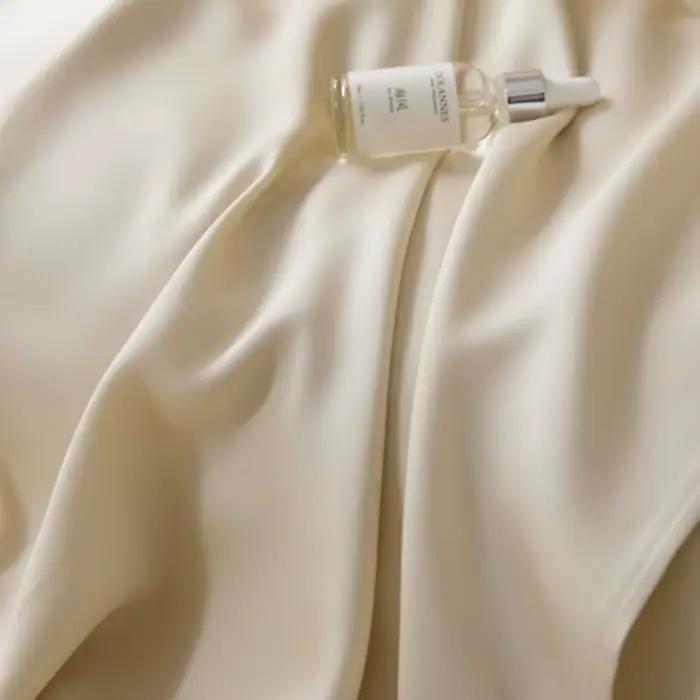 Sondeson 100% housse de couette en soie naturelle avec taie d'oreiller peau saine double reine roi couleur unie literie soyeuse pour cadeau de sommeil
