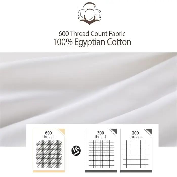Drap-housse de luxe en coton égyptien doux