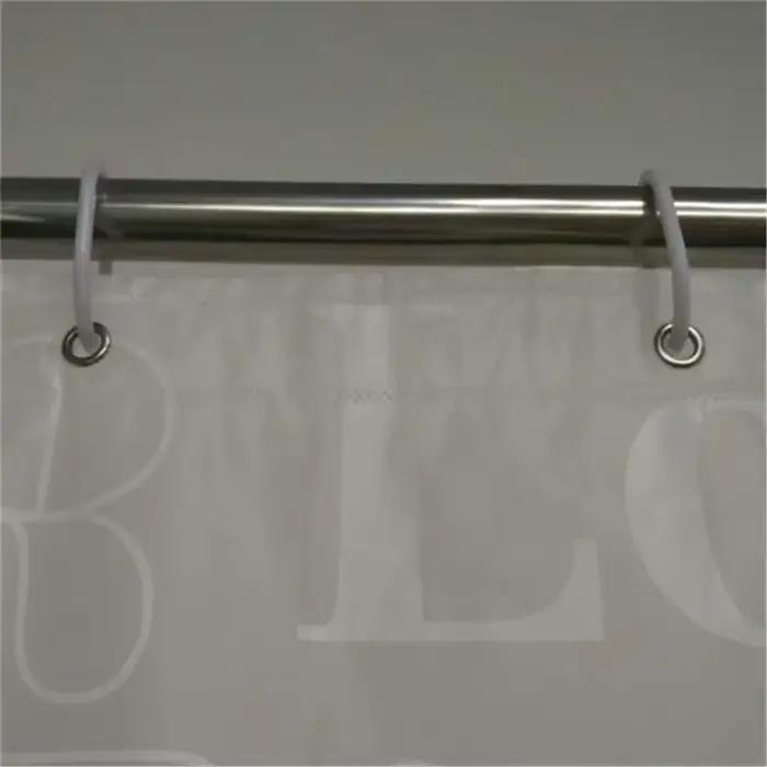 Rideaux de douche de bain transparents LOVE avec crochets