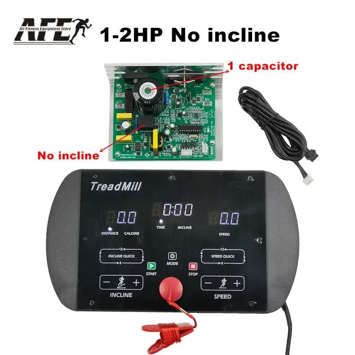 Circuit imprimé universel pour tapis roulant, affichage de la Console du tapis roulant, contrôleur de carte de commande du moteur du tapis roulant, moteur 1HP-2.0HP/1HP-4.0HP