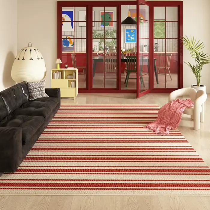 Tapis à motif écossais pour chambre à coucher