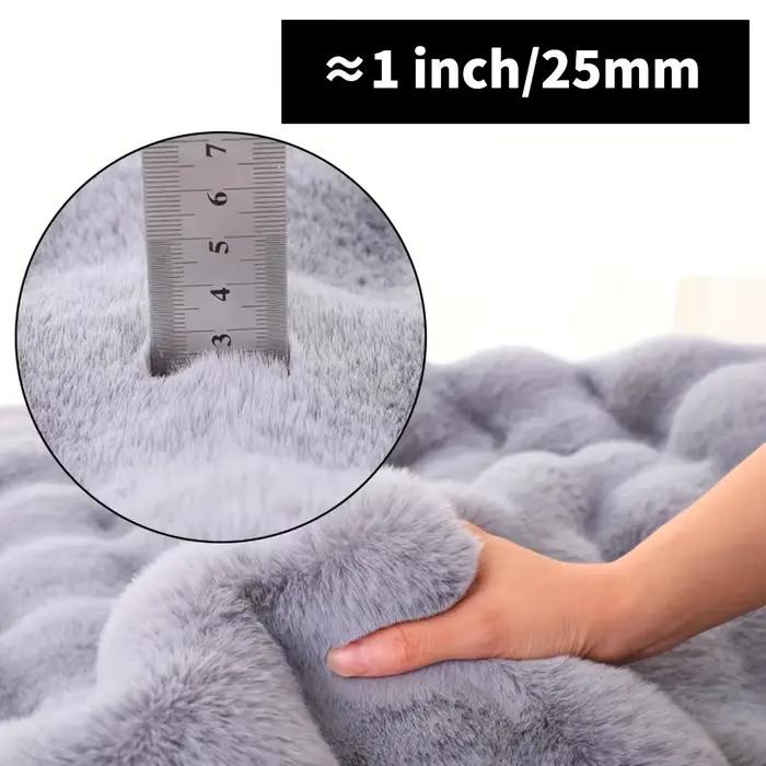 Tapis luxueux en fausse fourrure de lapin et daim - Tapis doux