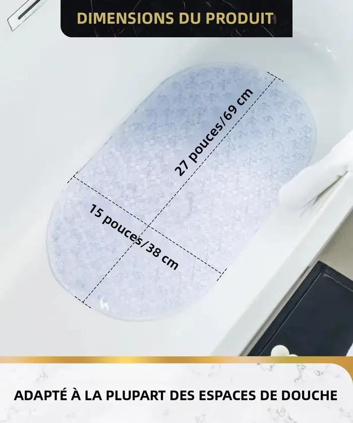 Tapis de douche antidérapant 69x38cm