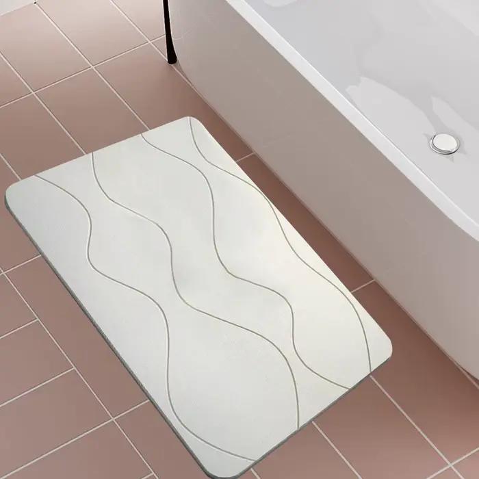 Tapis de bain antidérapant en pierre de Diatomite