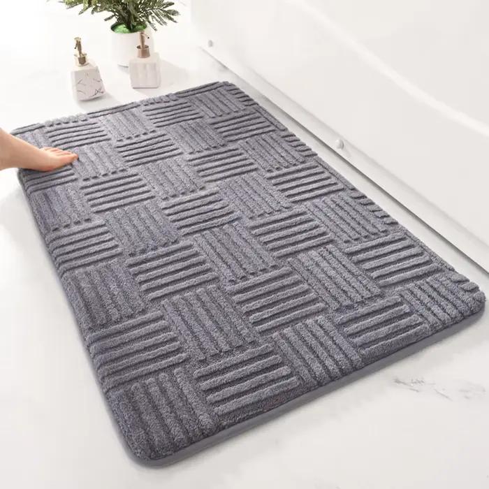 Tapis de sol rayé absorbant épais