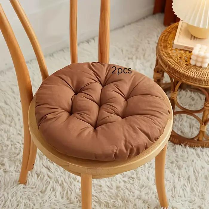 Coussins de chaise ronds épais 2 pièces