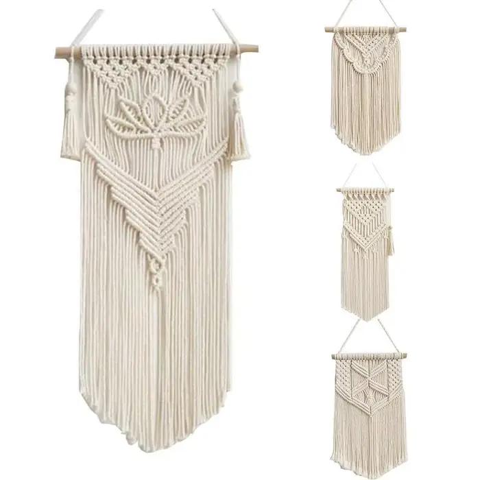 Décoration de la maison bohème macramé tissé tenture murale Boho chambre tapisserie géométrique Art nordique beau