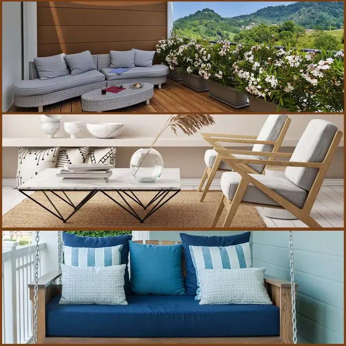 Coussins de banc personnalisés