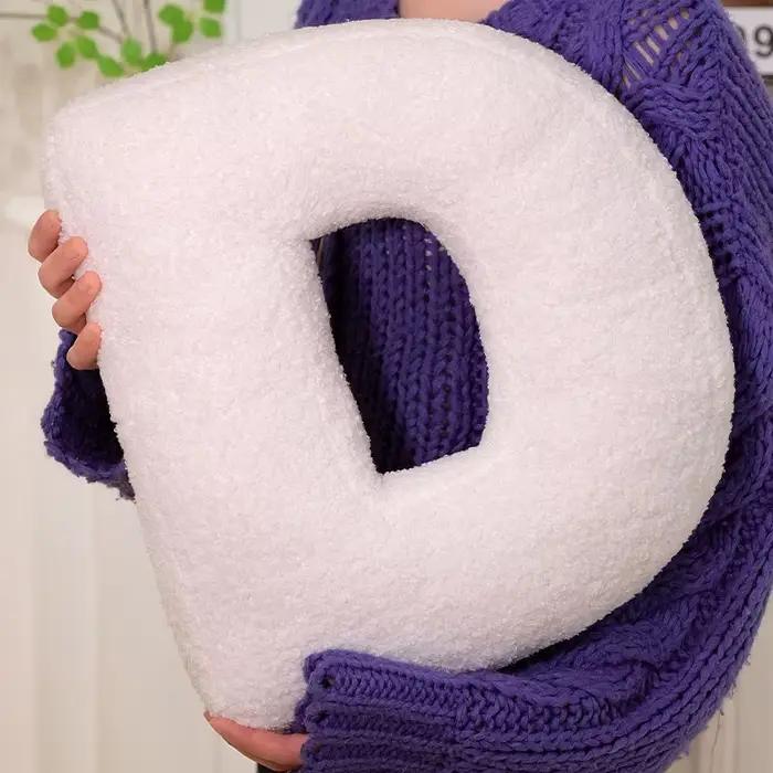 Oreiller confortable avec lettres anglaises, coussin de canapé, décor de salon, poupée en peluche de 26 lettres, jouet pour enfants, jeu de mots d'enseignement, jouet pour enfant