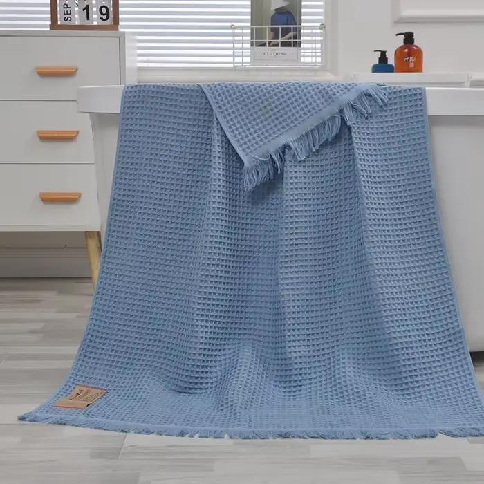 HOWomen-Serviette de Bain Gaufrée pour Homme et Femme