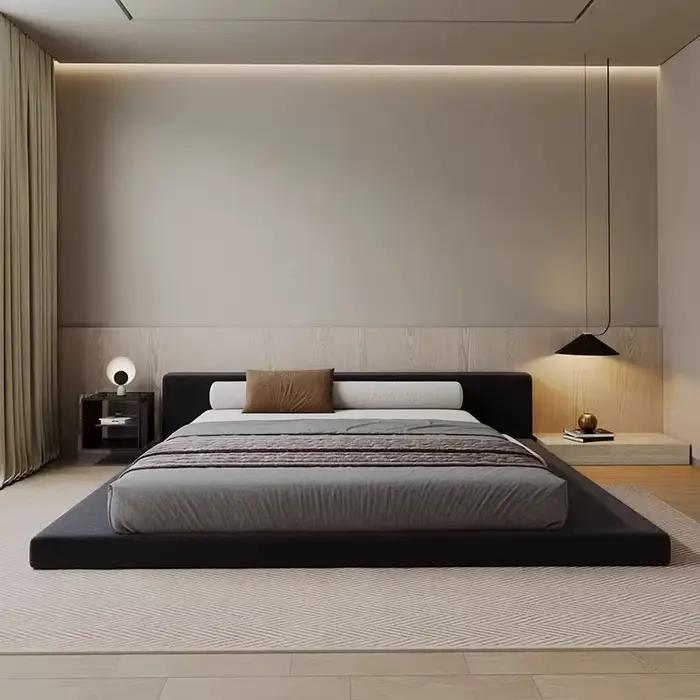 Armoires lit esthétique Unique japonais fantaisie cadre de couchage lit chambre Double Muebles Para dortoir maison accessoires