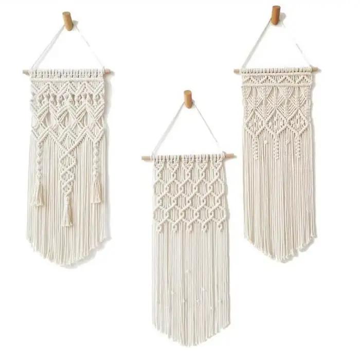 Décoration de la maison bohème macramé tissé tenture murale Boho chambre tapisserie géométrique Art nordique beau