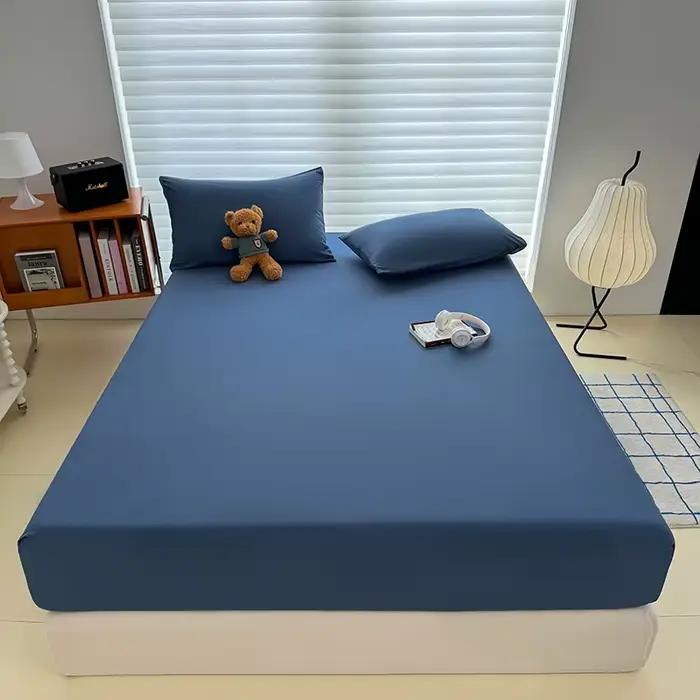 Drap-housse 90/120/150/180cm avec bandes élastiques, housses de matelas réglables antidérapantes pour lit simple, Double, King, Queen